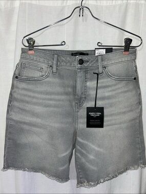 Simply Vera Vera Wang Light Gray Denim Cutoff Shorts
